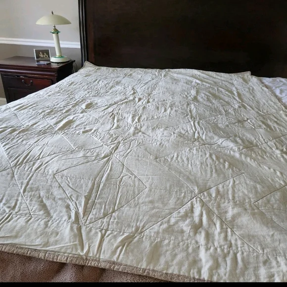 HANDMADE Patchwork Quilt Fish Cabin Outdoors Man Cave Colorful Bedding 66 x 99 - Picture 4 of 6